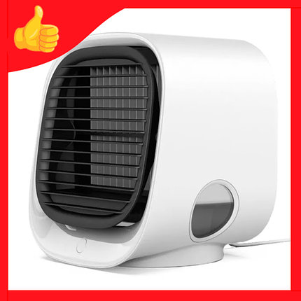3 в 1 Мини кондиционер увлажнитель (настольный вентилятор) с LED подстветкой Cooler Box Ultra Cooler, фото 2