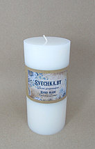 Белая свеча цилиндр D80,h235мм евроклассика., фото 3