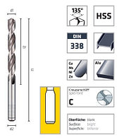 Сверло по металлу ALPEN PRO HSS DIN 338 RN 135° d 1.5 мм