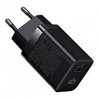 Сетевое зарядное устройство Baseus Super Si Pro Quick Charger C+U 30W EU (CCSUPP-E01) черное