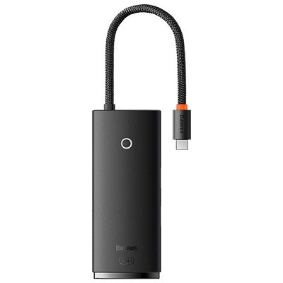 USB-хаб Baseus Lite Series 5-Port Type-C HUB Docking Station WKQX040001 черный - фото 1 - id-p181090824