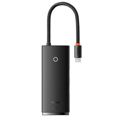 USB-хаб Baseus Lite Series 6-Port Type-C HUB Docking Station черный - фото 1 - id-p181090825