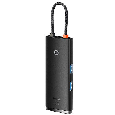 USB-хаб Baseus Lite Series 6-Port Type-C HUB Docking Station черный - фото 2 - id-p181090825