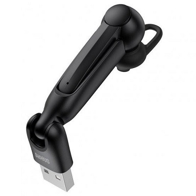 Беспроводная Bluetooth гарнитура Baseus Encok Wirelless Earphones A05 + USB док-станция (NGA05-01) черный - фото 3 - id-p181090827