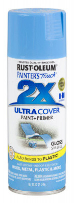 Краска универсальная на алкидной основе Painter*s Touch 2X Ultra Cover цвет Голубой минеральный глянцевый - фото 1 - id-p181092609