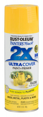 Краска универсальная на алкидной основе Painter*s Touch 2X Ultra Cover цвет Жёлтый солнечный, глянцевый - фото 1 - id-p181094123