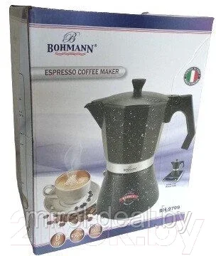 Гейзерная кофеварка Bohmann BH-9709 - фото 3 - id-p181099762