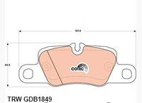 Тормозные колодки Porsche Panamera - gdb1849 trw