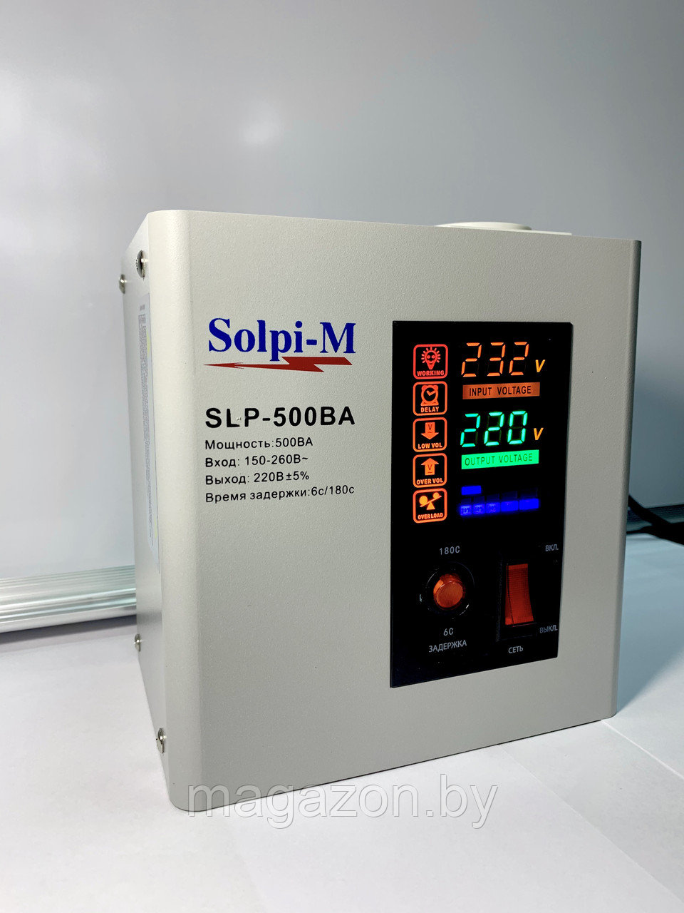 Стабилизатор напряжения Solpi-M SLP-500BA NEW - фото 7 - id-p52163509