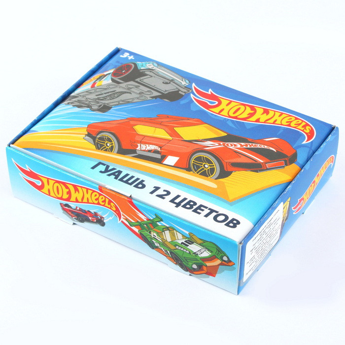 Гуашь 12цв. "Hot Wheels" 20мл - фото 5 - id-p181109771