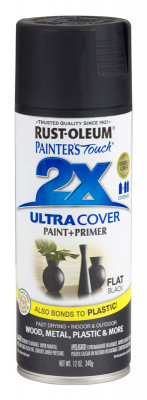 Краска универсальная на алкидной основе Painter*s Touch 2X Ultra Cover цвет Чёрный, матовый - фото 1 - id-p181134752