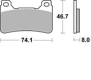 Колодки тормозные 899CM55 Braking (Италия)