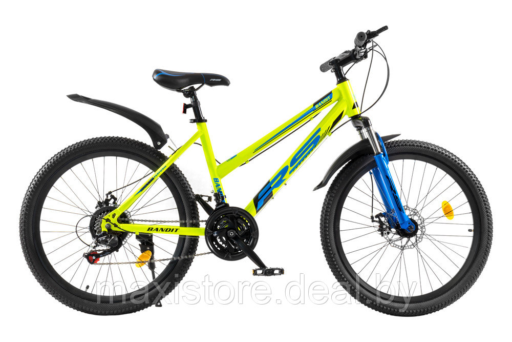 Горный велосипед RS Bandit 24 (салатовый/синий)