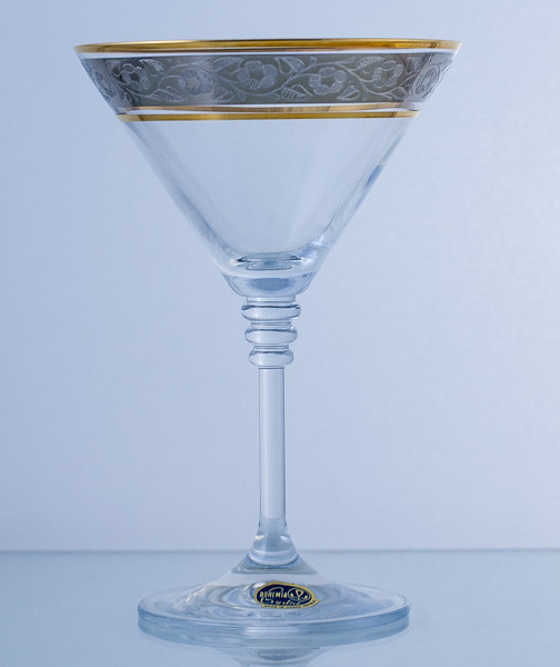 Бокалы для мартини Bohemia Olivia (Чехия) платина 210 мл. арт.955064 - фото 4 - id-p181140556
