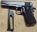 Пистолет пневматический газобаллонный модели CLT 1911( с витрины, рабочий, см. фото), фото 3