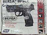 Пистолет пневматический газобаллонный  ASG модель BERSA BP 9CC blowback( с витрины, рабочий, см.фото), фото 4