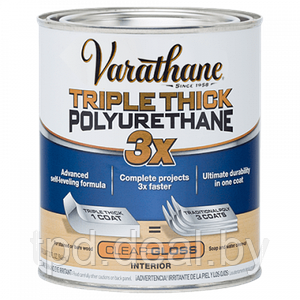 Лак полиуретановый водный для внутренних работ RUST-OLEUM® Triple Thick Polyurethane 3X