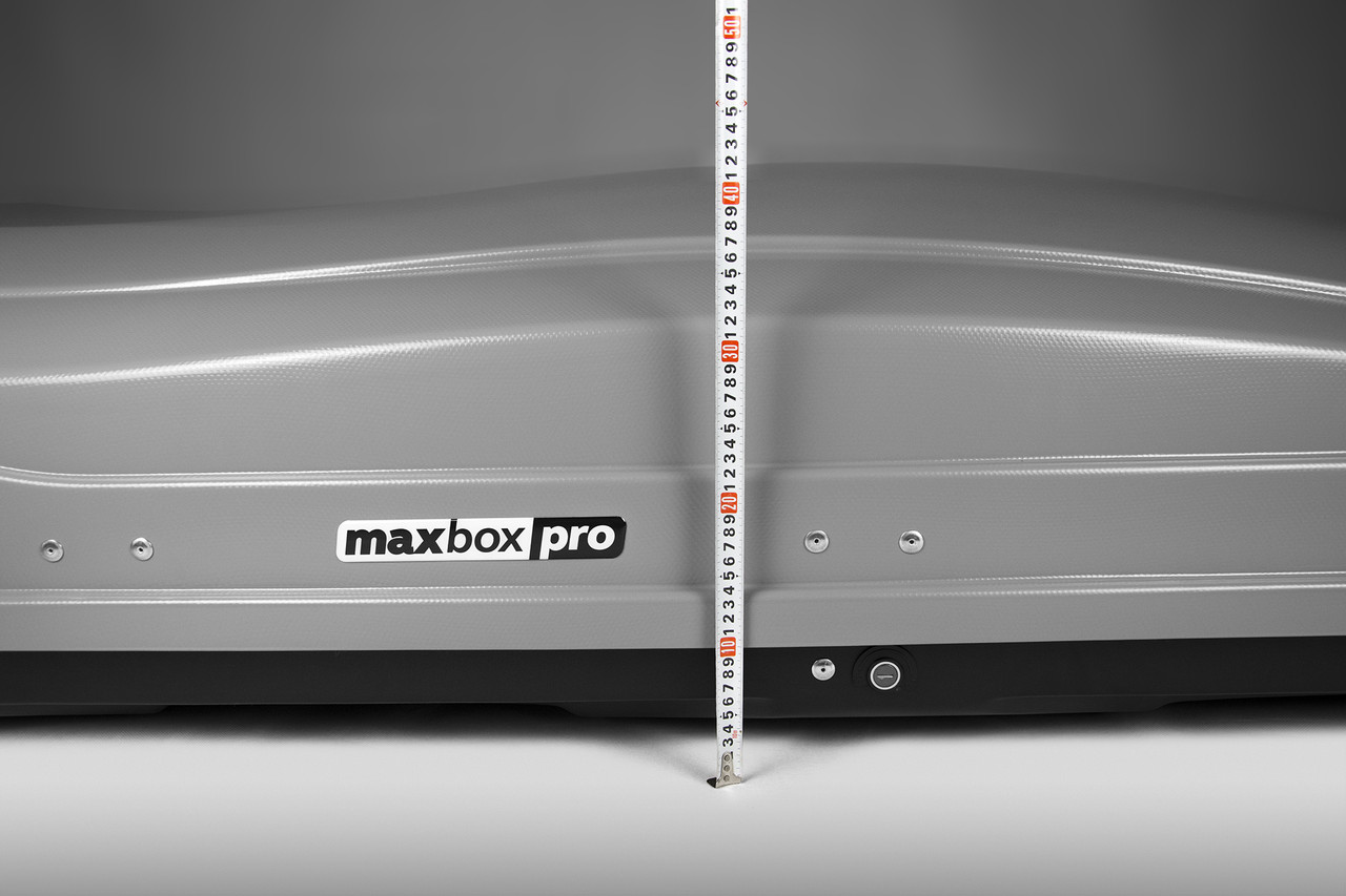 Автобокс MaxBox PRO 520л (большой) 196*80*43 (цвет Серый карбон) - фото 6 - id-p180981778