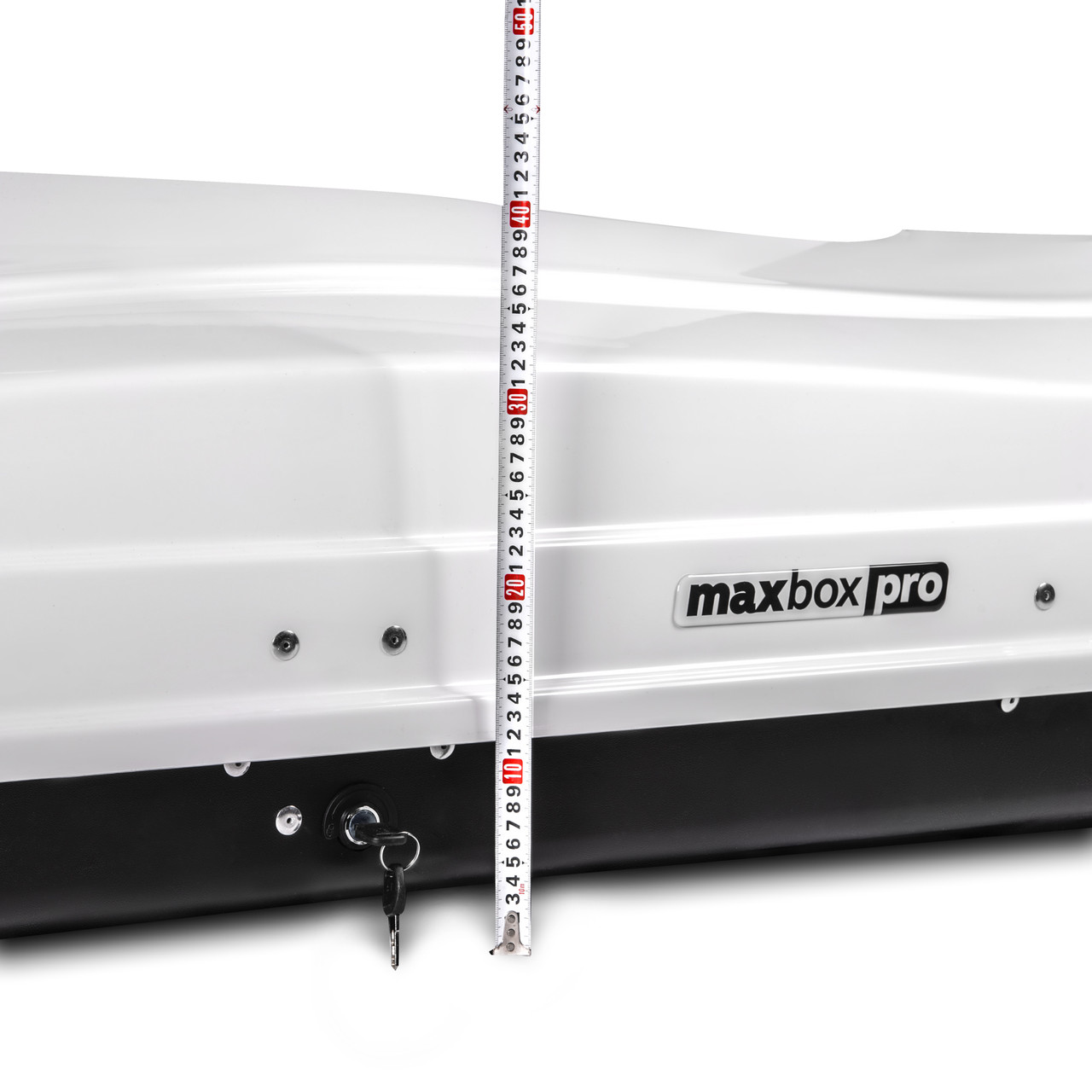 Автобокс MaxBox PRO 520л (большой) 196*80*43 (цвет Белый глянцевый) - фото 9 - id-p180981776
