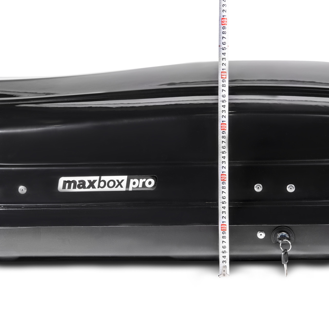 Автобокс MaxBox PRO 520л (большой) 196*80*43 (цвет Черный глянцевый) - фото 8 - id-p180981775