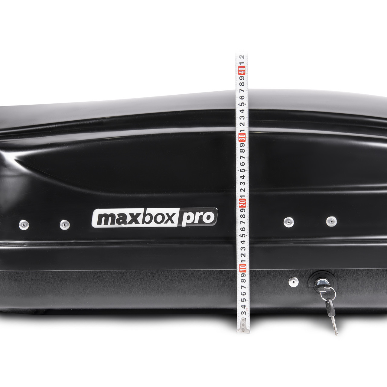 Автобокс MaxBox PRO 430л (малый) 136*96*42 (цвет Черный глянцевый) - фото 7 - id-p180981765