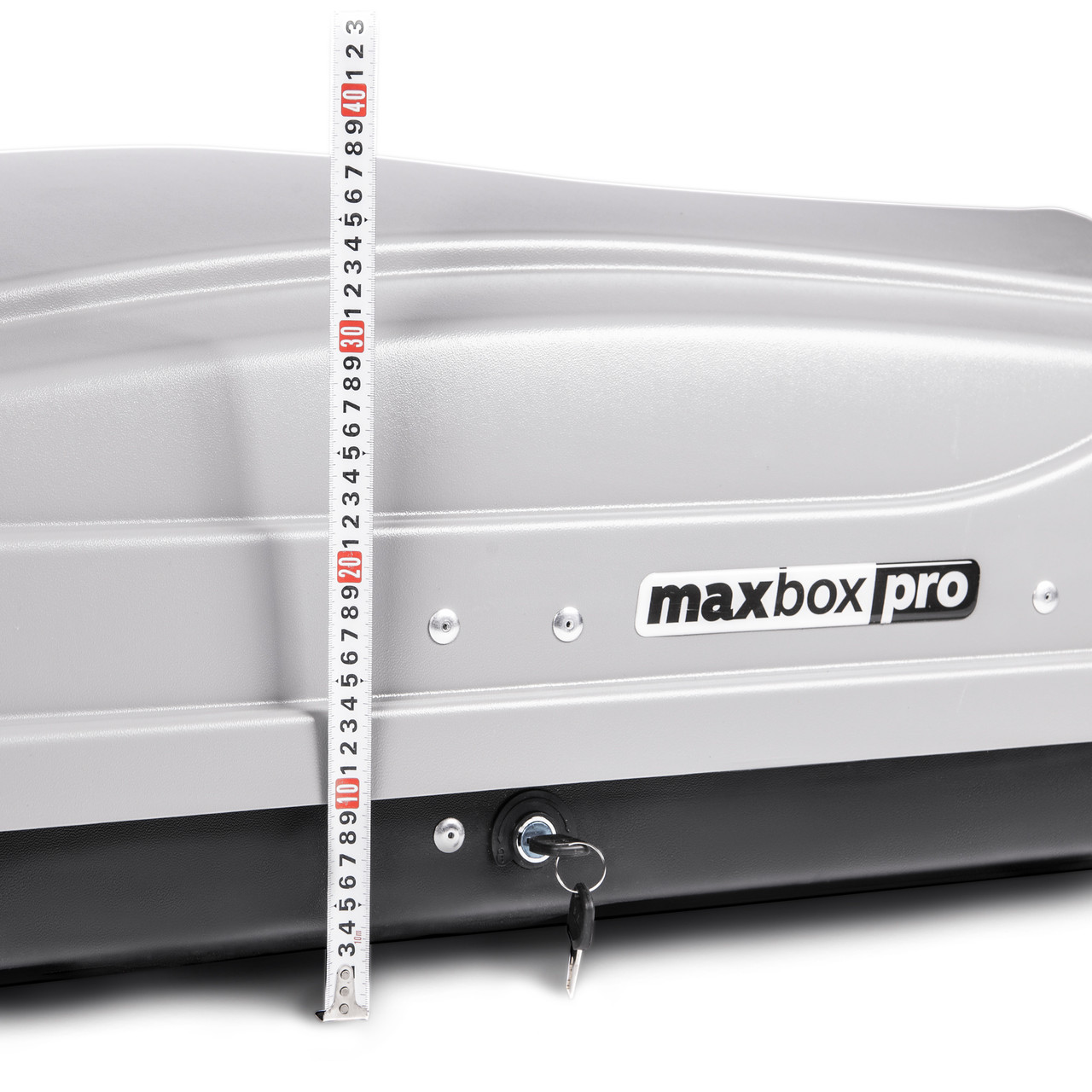 Автобокс MaxBox PRO 430л (малый) 136*96*42 (цвет Серый "песок") - фото 5 - id-p180981672