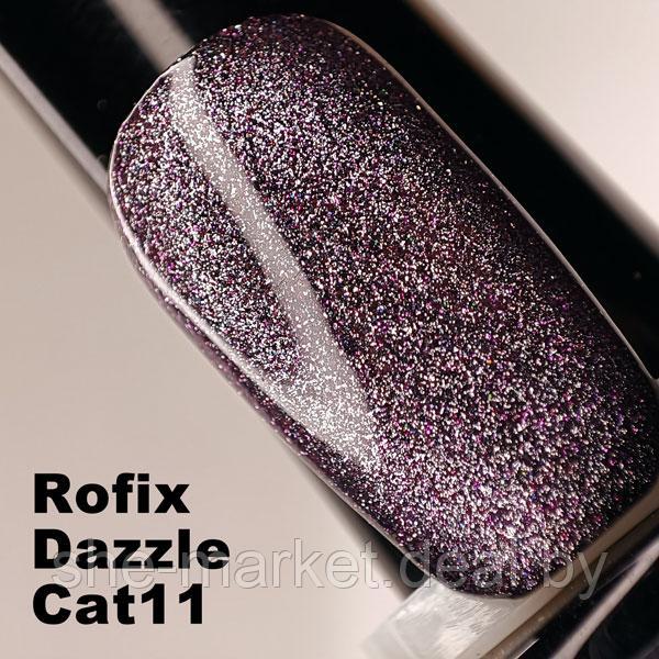 Гель-лак светоотражающий кошачий глаз Rofix Color-Gel DAZZLE CAT EYE #11, 10.5гр (Rofix) - фото 3 - id-p173992924