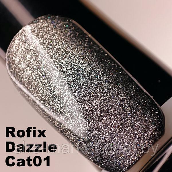 Гель-лак светоотражающий кошачий глаз Rofix Color-Gel DAZZLE CAT EYE #01, 10.5гр (Rofix) - фото 3 - id-p173992983