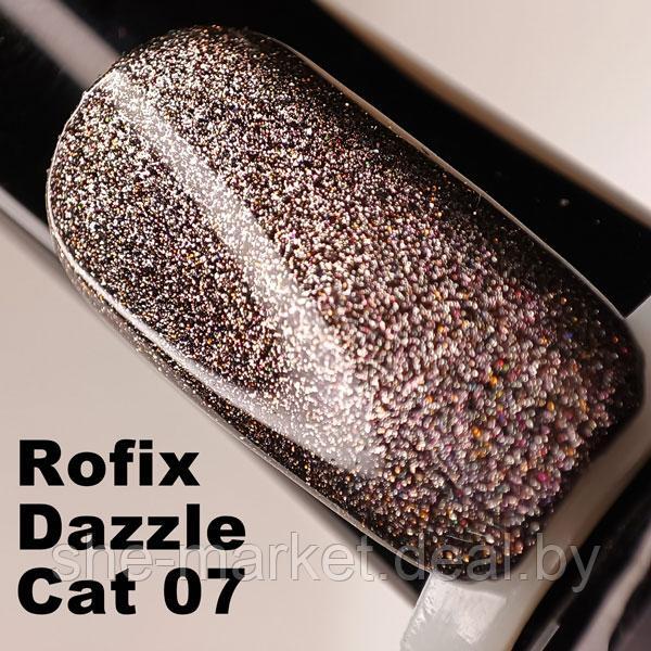 Гель-лак светоотражающий кошачий глаз Rofix Color-Gel DAZZLE CAT EYE #07, 10.5гр (Rofix) - фото 3 - id-p173992985