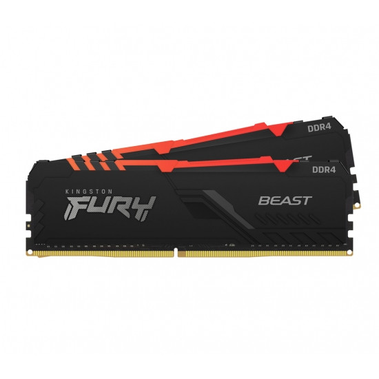 DDR4 16Gb KiTof2 PC-28800 3600MHz Kingston FURY Beast RGB (KF436C17BBAK2/16) CL17