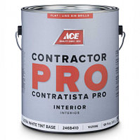 Ультра-белая матовая краска Contractor Pro Flat Interior Wall Paint Ultra White (Tint Base) , ACE, RUST-OLEUM®