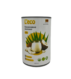 Кокосовое молоко 17%, Léco, 400 мл.