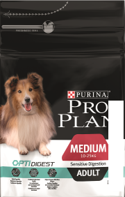 Корм для собак Pro Plan Adult Medium Sensitive Digestion 14 кг - фото 1 - id-p180985226