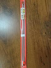 Спицы для вязания прямые металлические с покрытием , длина 35 см в ассортименте