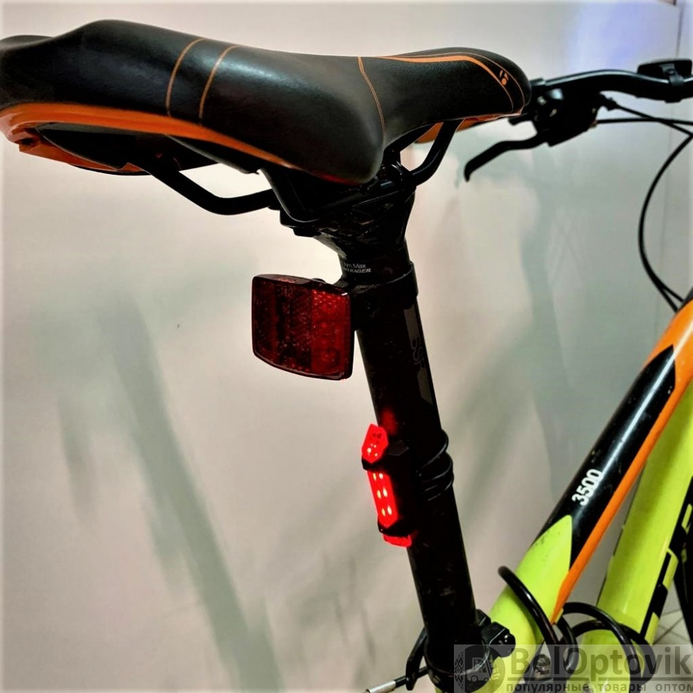 Фонарь велосипедный Bicycle lights set (передний 3 режима работы) и задний (2 режима работы) - фото 6 - id-p181149638