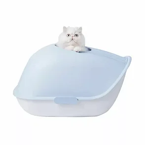 Туалет-лоток для кошек Xiaomi Furrytail Whale Cat Litter Box (Белый-голубой), фото 2