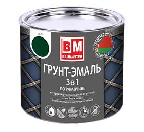 Грунт-эмаль по ржавчине 3 в 1 BAUMASTER желтая RAL 1003 0,8 кг