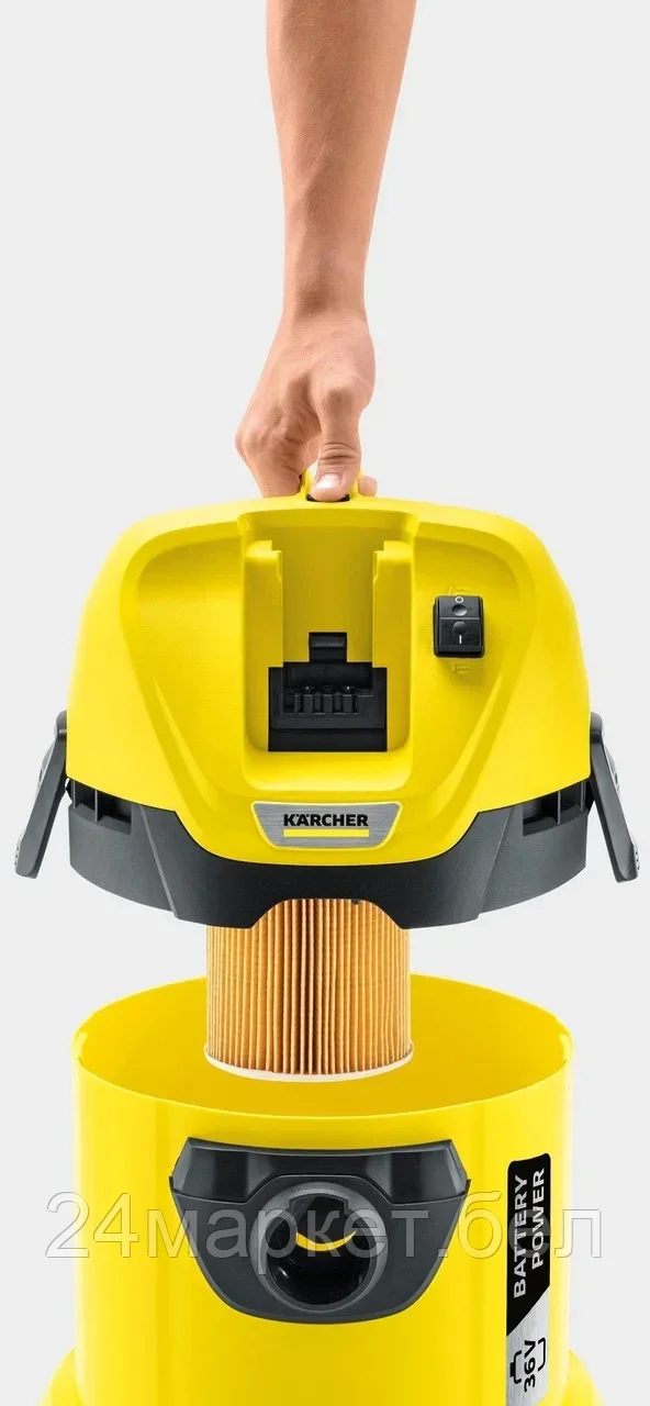 Пылесос «Karcher» WD 3 Battery, 1.629-910.0 - фото 4 - id-p180369187