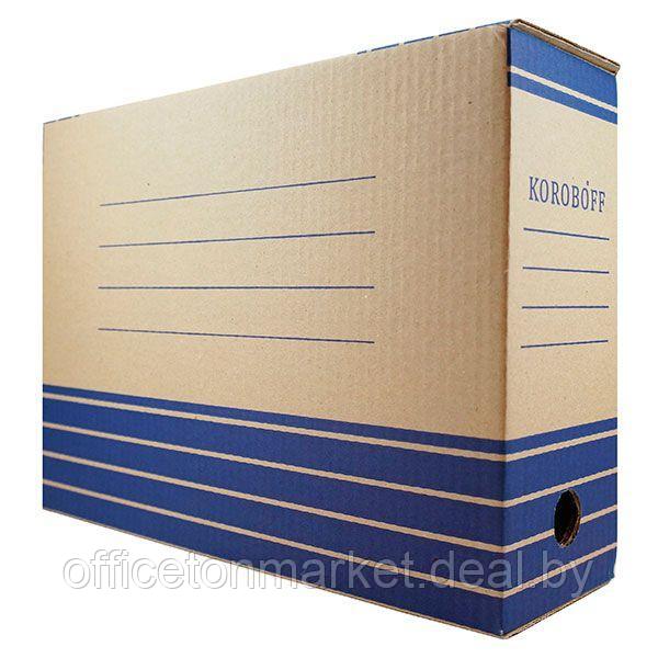 Коробка архивная "Koroboff", 100x322x240 мм, синий - фото 1 - id-p137120168