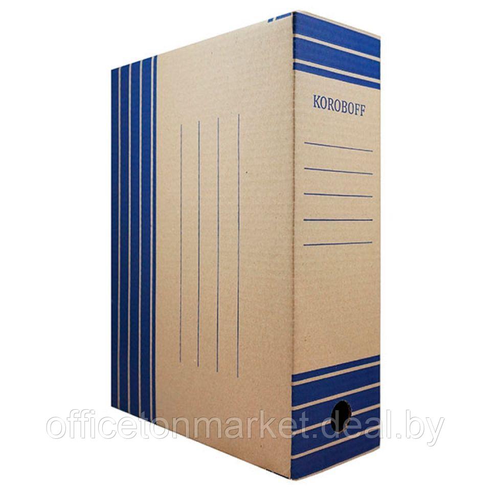 Коробка архивная "Koroboff", 80x322x240 мм, синий - фото 2 - id-p137120169
