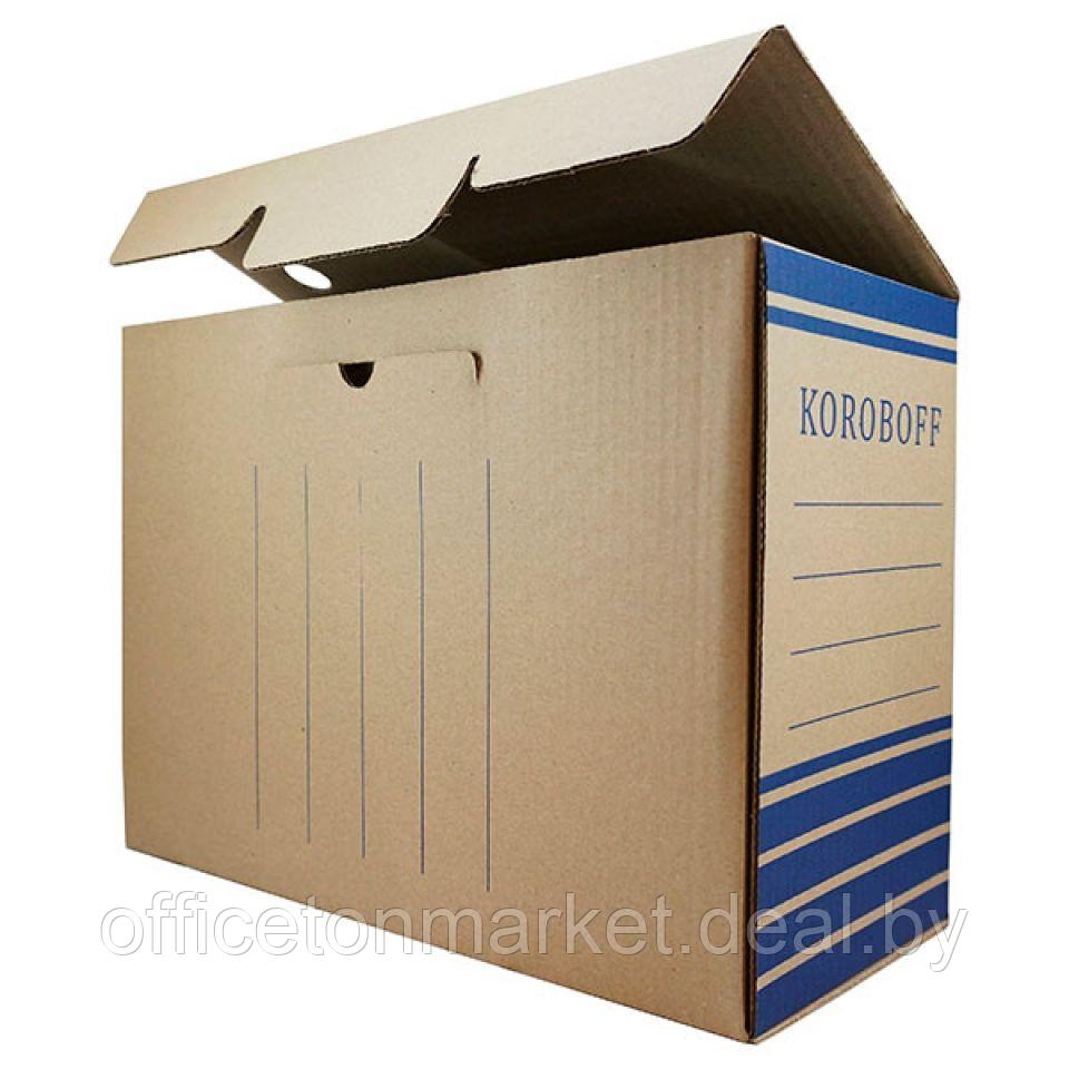 Коробка архивная "Koroboff", 80x322x240 мм, синий - фото 5 - id-p137120169