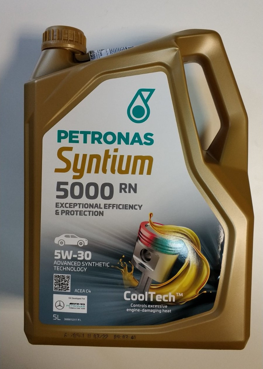 Моторное масло Petronas Syntium 5000 RN 5W-30 5л - фото 1 - id-p181173940