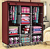 Складной шкаф Storage Wardrobe mod.88130 130 х 45 х 175 см. Трехсекционный  (Коричневый), фото 2