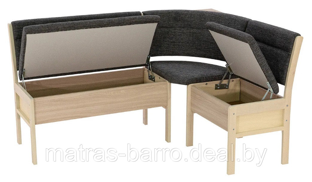 Кухонный угловой диван Этюд 2-1 облегченный с ящиками (Боровичи-мебель) - фото 6 - id-p181176083