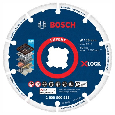 Диск отрезной алмазный Bosch X-lock 2608900533 - фото 1 - id-p181175467