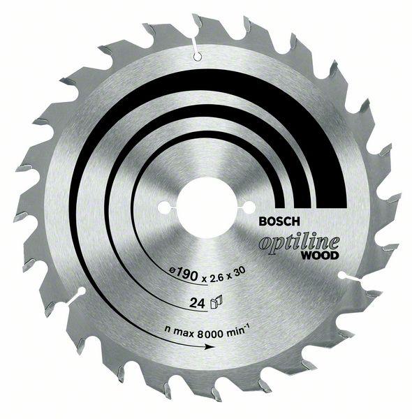 Пильный диск Optiline Wood Bosch 160 x 20/16 x 2,6 mm, 36 (2608640597) Bosch - фото 1 - id-p181175601
