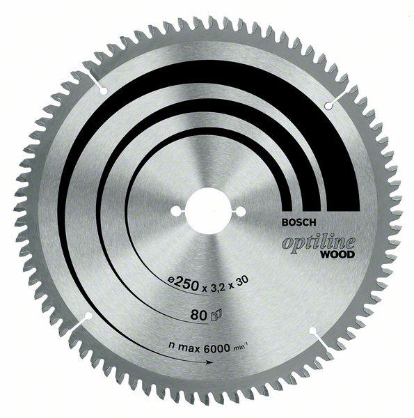 Пильный диск Optiline Wood Bosch 254 x 30 x 2,8 mm, 60 (2608640444) - фото 1 - id-p181175643