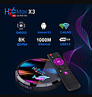 Смарт ТВ приставка H96 MAX X3 S905x3 4G + 128G TV Box андроид, фото 5
