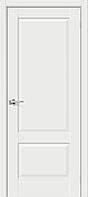 Межкомнатная дверь Прима-12 White Matt Эмалит