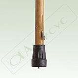 Трость деревянная с пластмассовой ручкой и устройством против скольжения, арт. 529, фото 2
